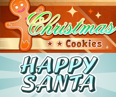 Christmas Cookies and Happy Santa Christmas Cookies and Happy Santa