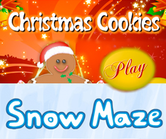 Gingerbread Cookies Game and Snow Maze Gingerbread Cookies Game and Snow Maze