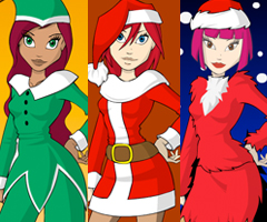 Lea Lilou and Lee Christmas Girls Lea Lilou and Lee Christmas Girls