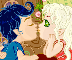 Kissing Elf Kids