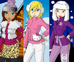 Lea Lilou and Lee Ski Girls Lea Lilou and Lee Ski Girls